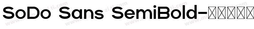 SoDo Sans SemiBold字体转换